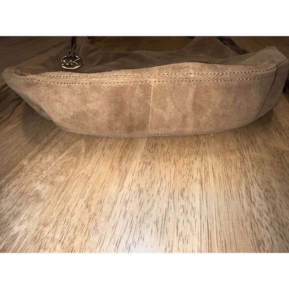 Michael Kors Suede Handbag Brown western Fringe Hobo Shoulder Boho Purse - Picture 8 of 16